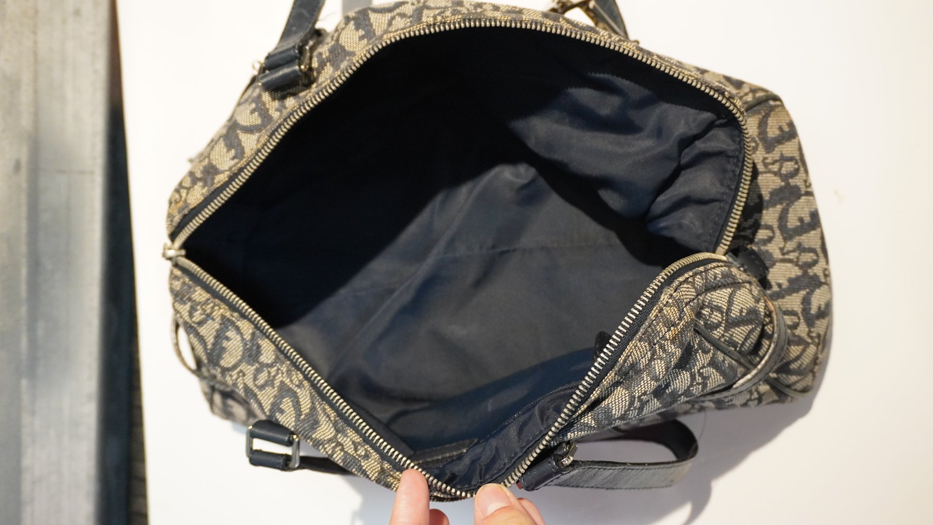 CHRISTIAN DIOR | Diorissimo Logo Charm Boston Bag