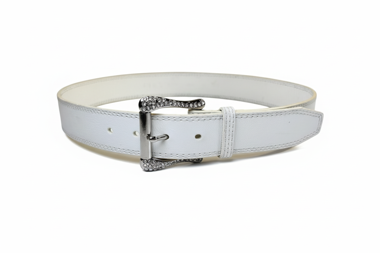 GUESS | Leather Rhinestone Belt