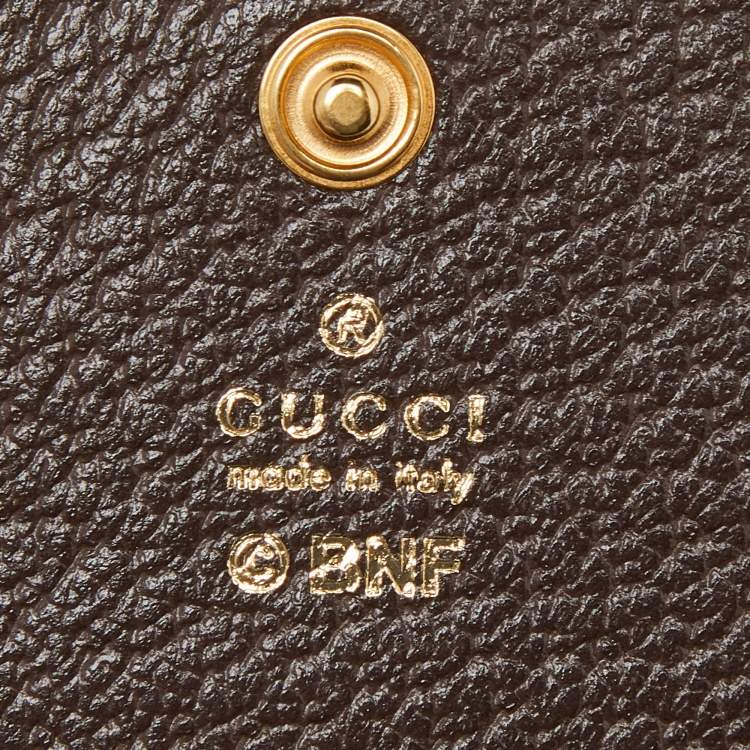 GUCCI | Rainbow and Stars Bananya GG Supreme Compact Wallet