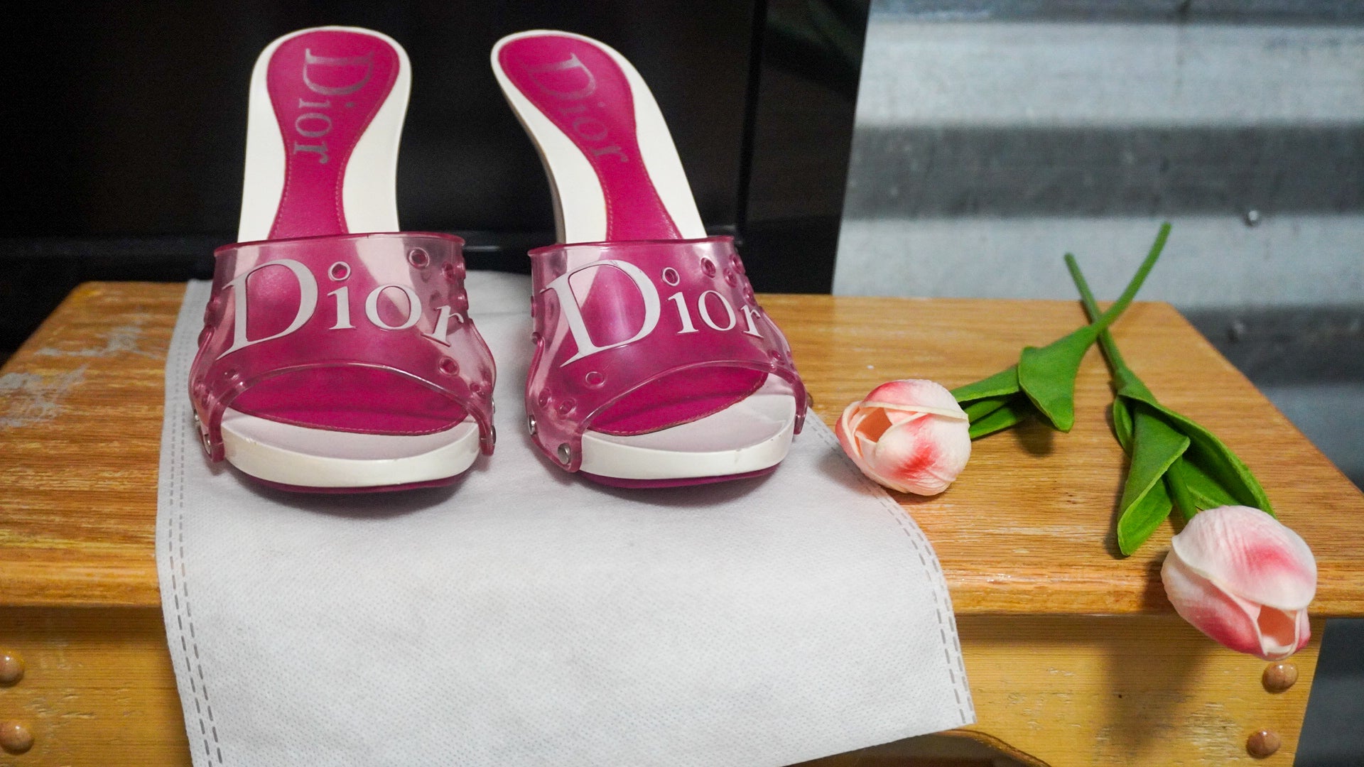 CHRISTIAN DIOR | 2004 Logo Jelly Heels