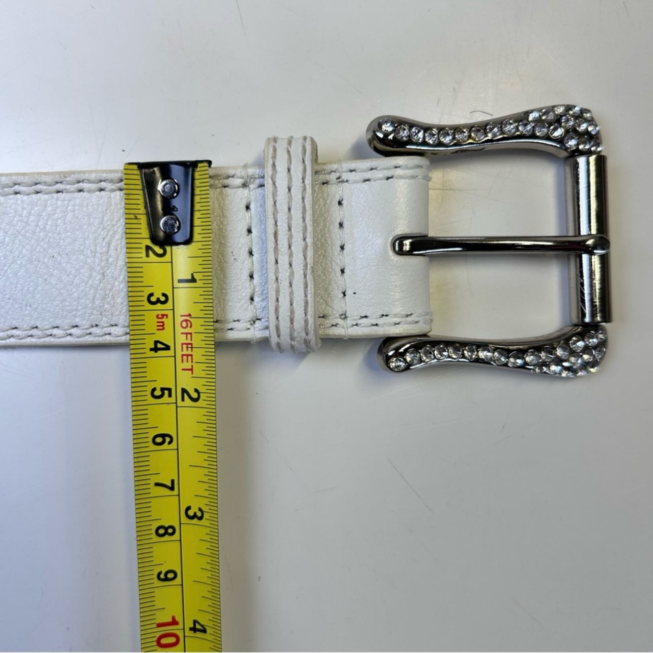 GUESS | Leather Rhinestone Belt