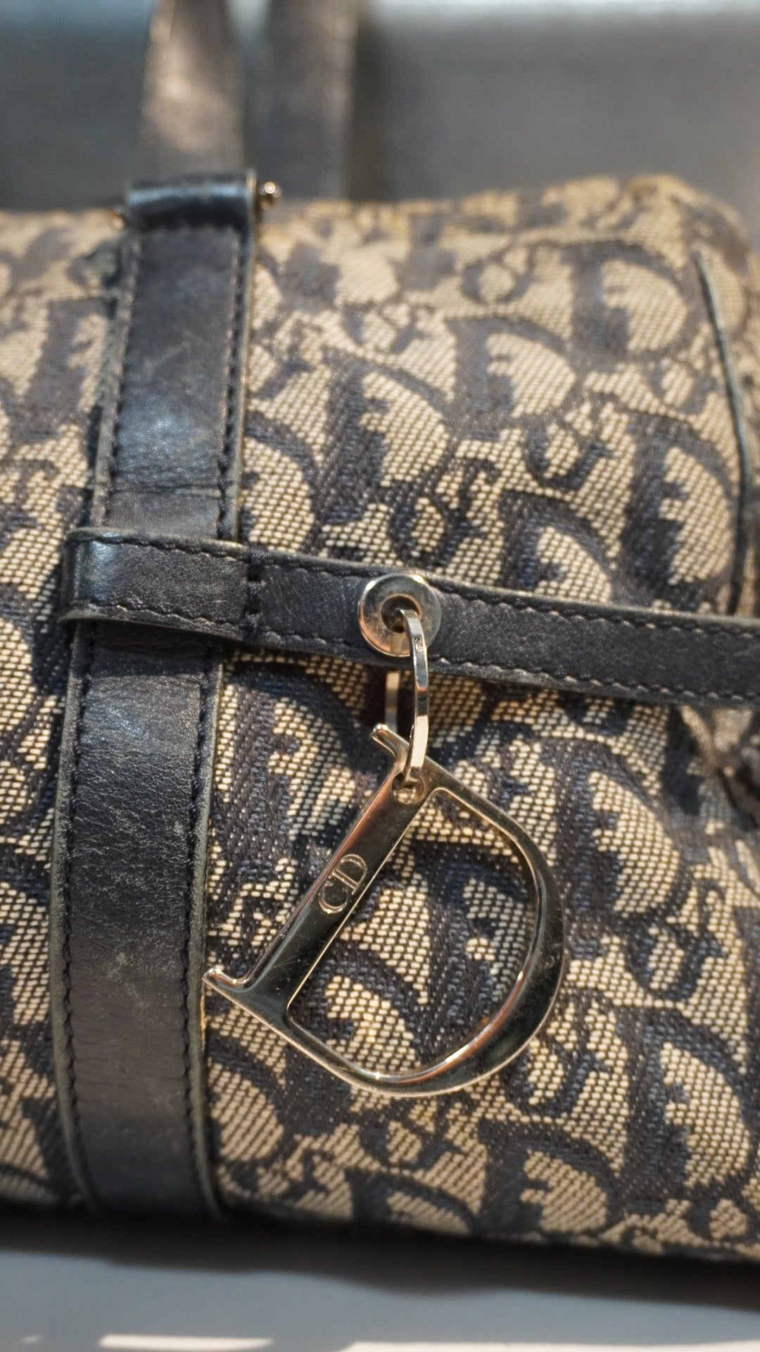 CHRISTIAN DIOR | Diorissimo Logo Charm Boston Bag