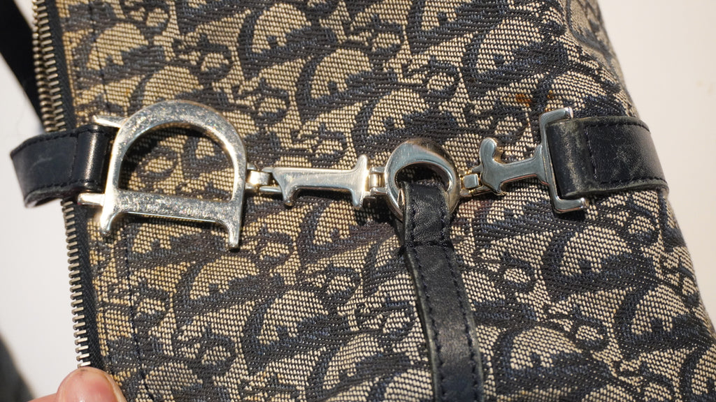 CHRISTIAN DIOR | Diorissimo Logo Charm Boston Bag
