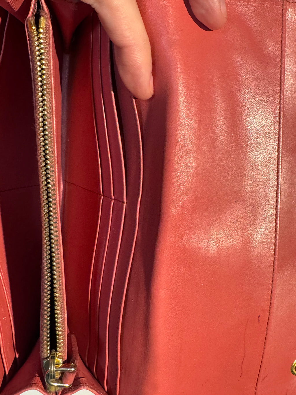 MIU MIU | Crocodile-embossed Leather Long Wallet