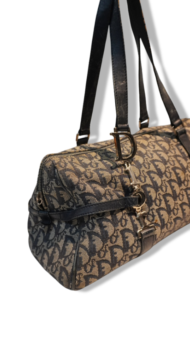 CHRISTIAN DIOR | Diorissimo Logo Charm Boston Bag