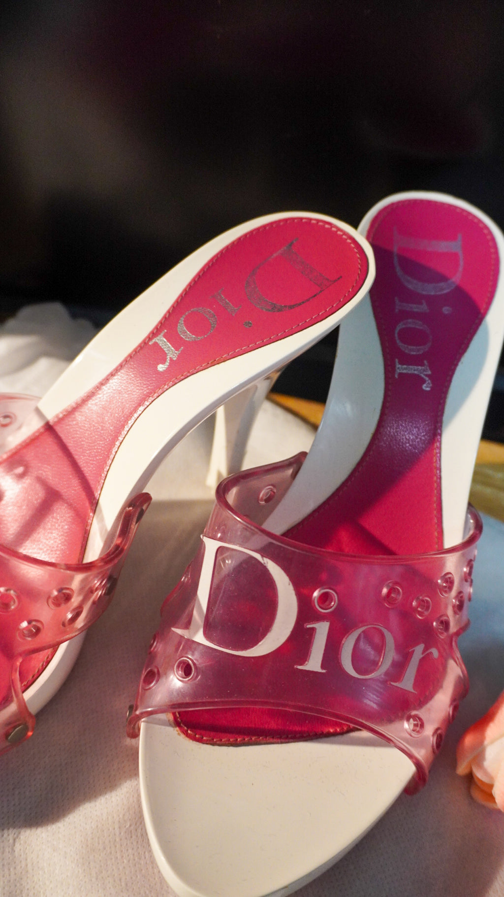 CHRISTIAN DIOR | 2004 Logo Jelly Heels