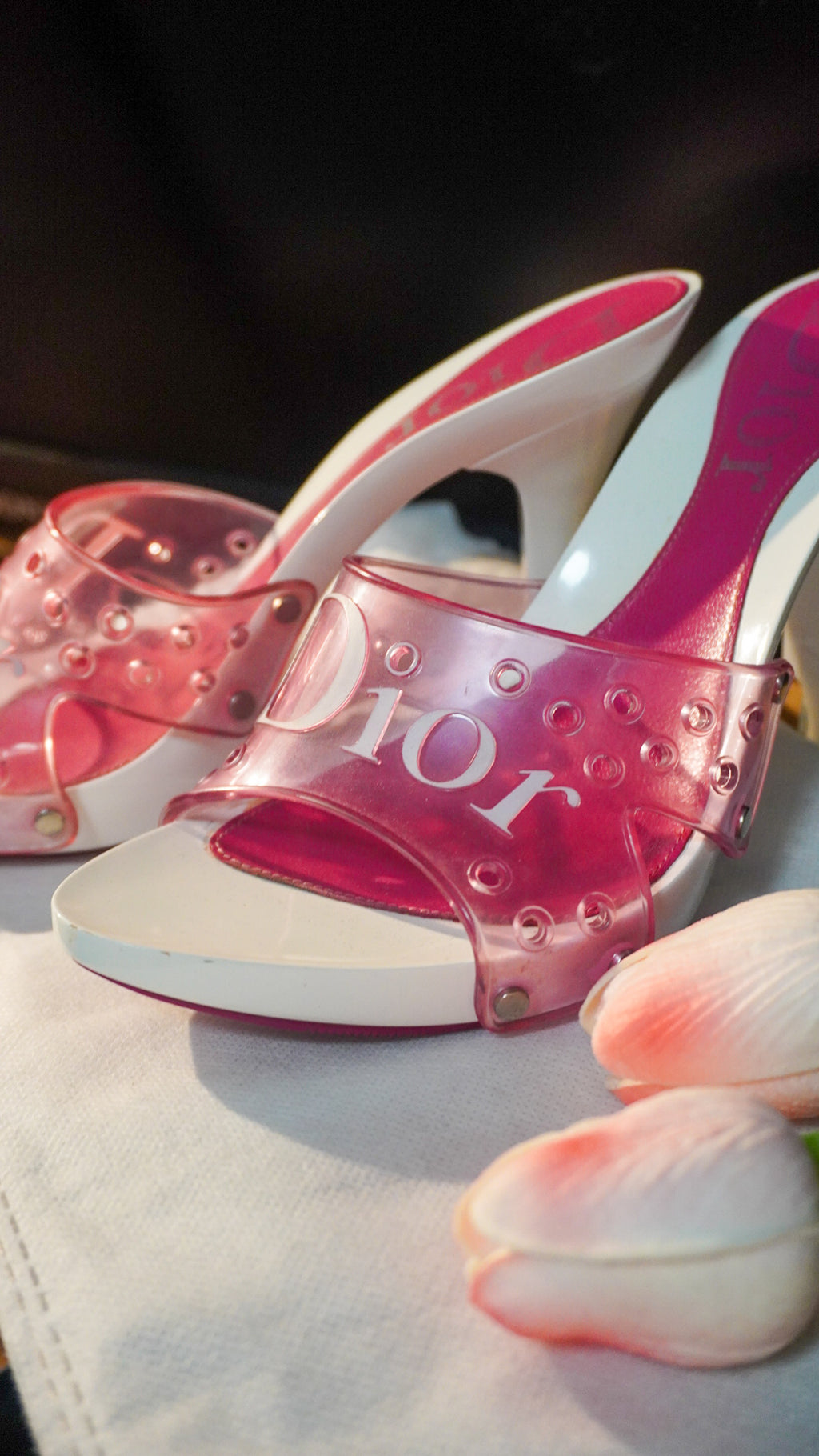 CHRISTIAN DIOR | 2004 Logo Jelly Heels