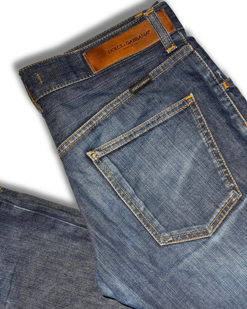 DOLCE & GABBANA |               Low-rise Denim Straight Silhouette Jean