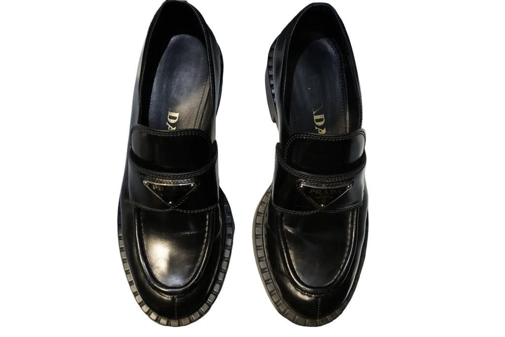 PRADA | Black Leather Loafers