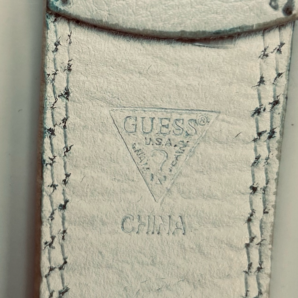 GUESS | Leather Rhinestone Belt