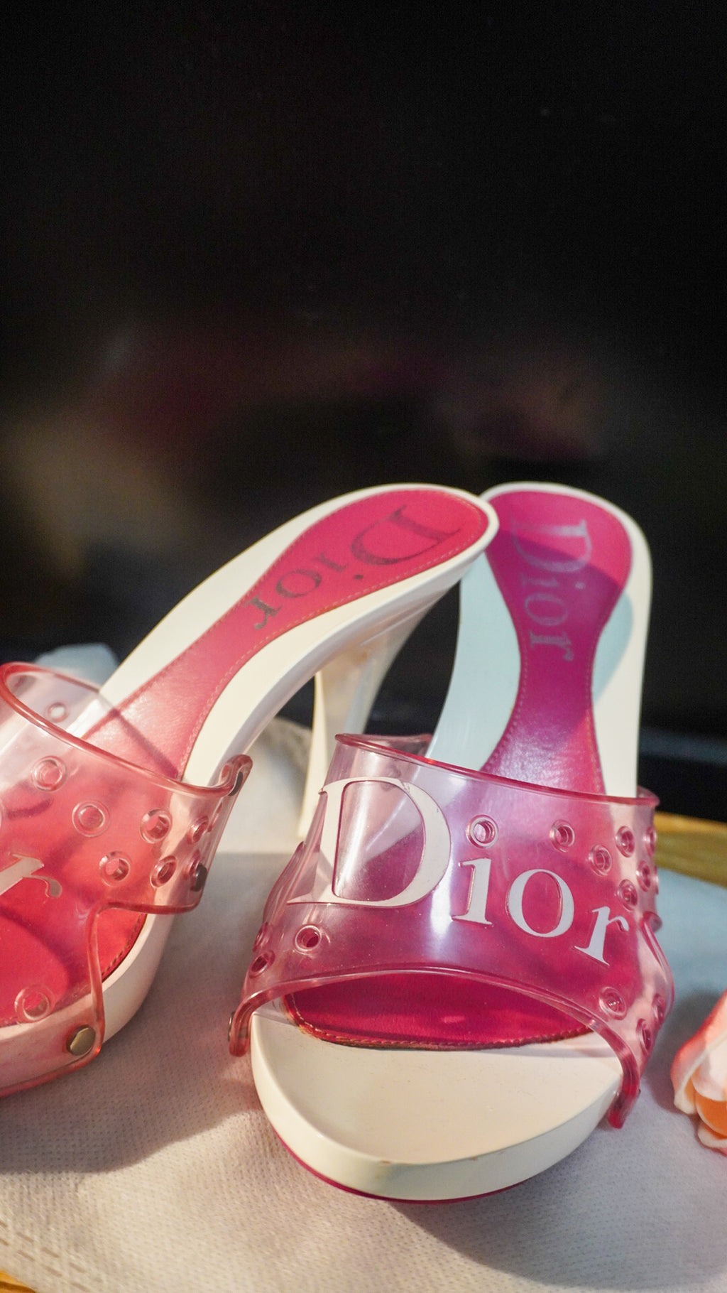 CHRISTIAN DIOR | 2004 Logo Jelly Heels