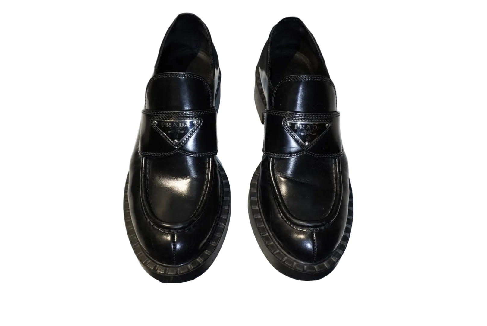 PRADA | Black Leather Loafers