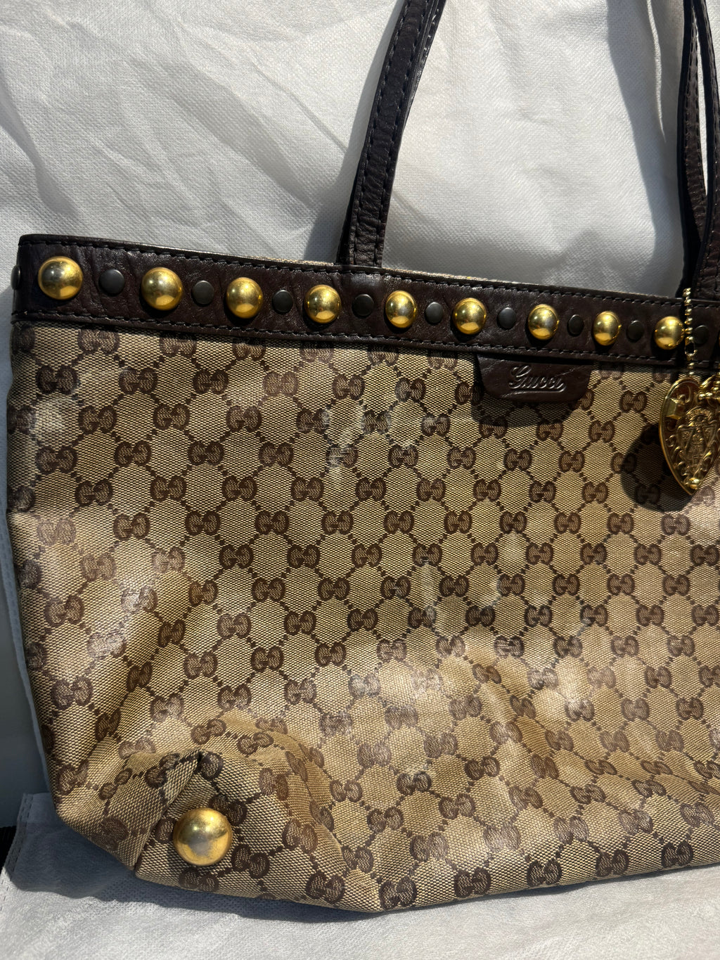 GUCCI |  Medium GG Crystal Babouska Tote