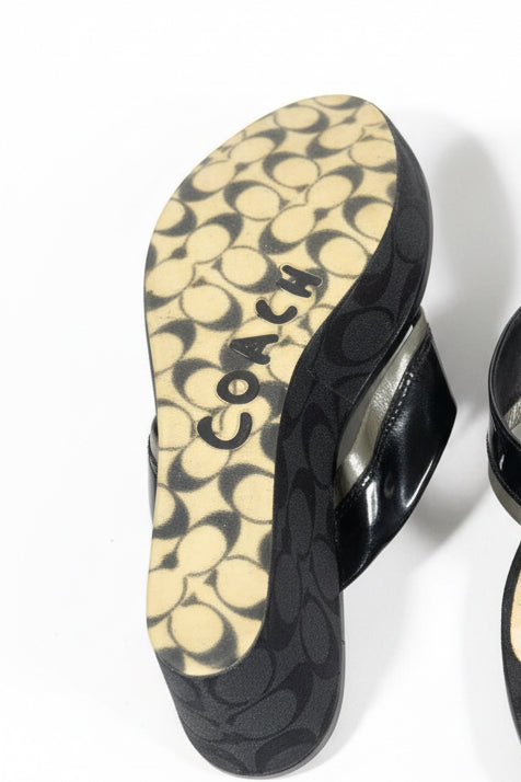 COACH | Jody Wedge Platform Monogram Sandals