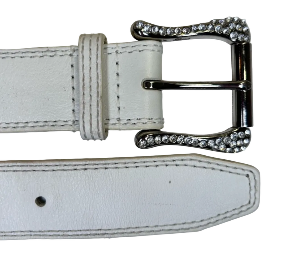 GUESS | Leather Rhinestone Belt