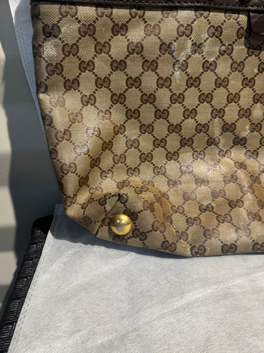 GUCCI |  Medium GG Crystal Babouska Tote