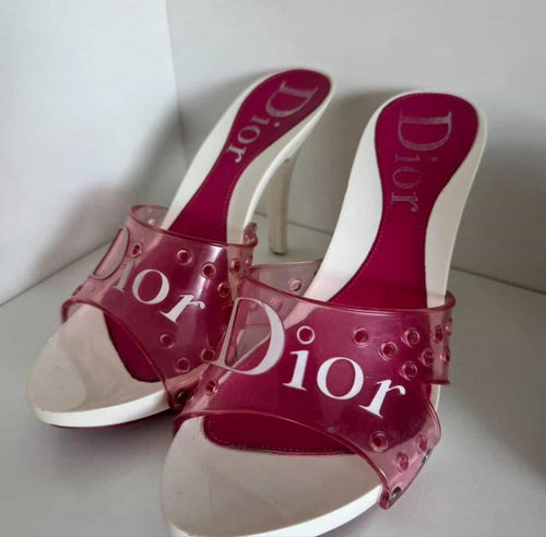 CHRISTIAN DIOR | 2004 Logo Jelly Heels