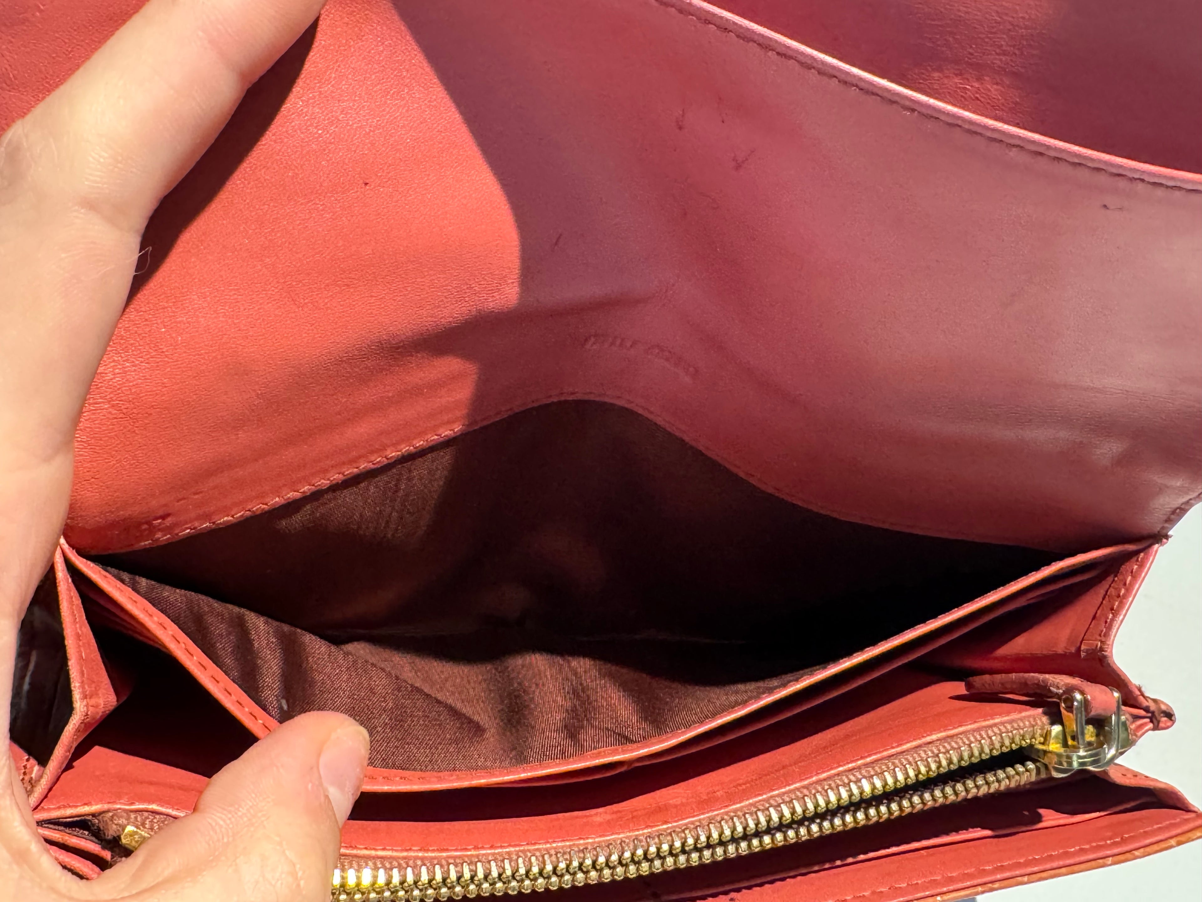 MIU MIU | Crocodile-embossed Leather Long Wallet