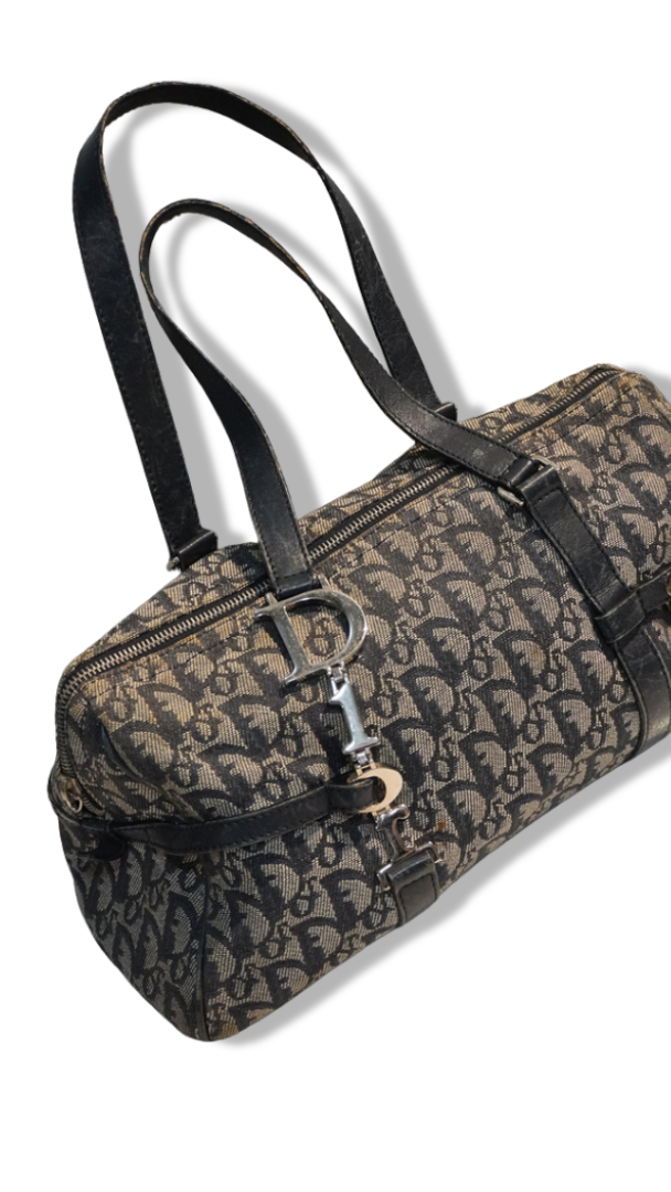 CHRISTIAN DIOR | Diorissimo Logo Charm Boston Bag