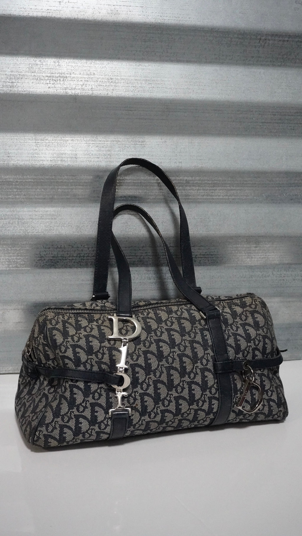 CHRISTIAN DIOR | Diorissimo Logo Charm Boston Bag