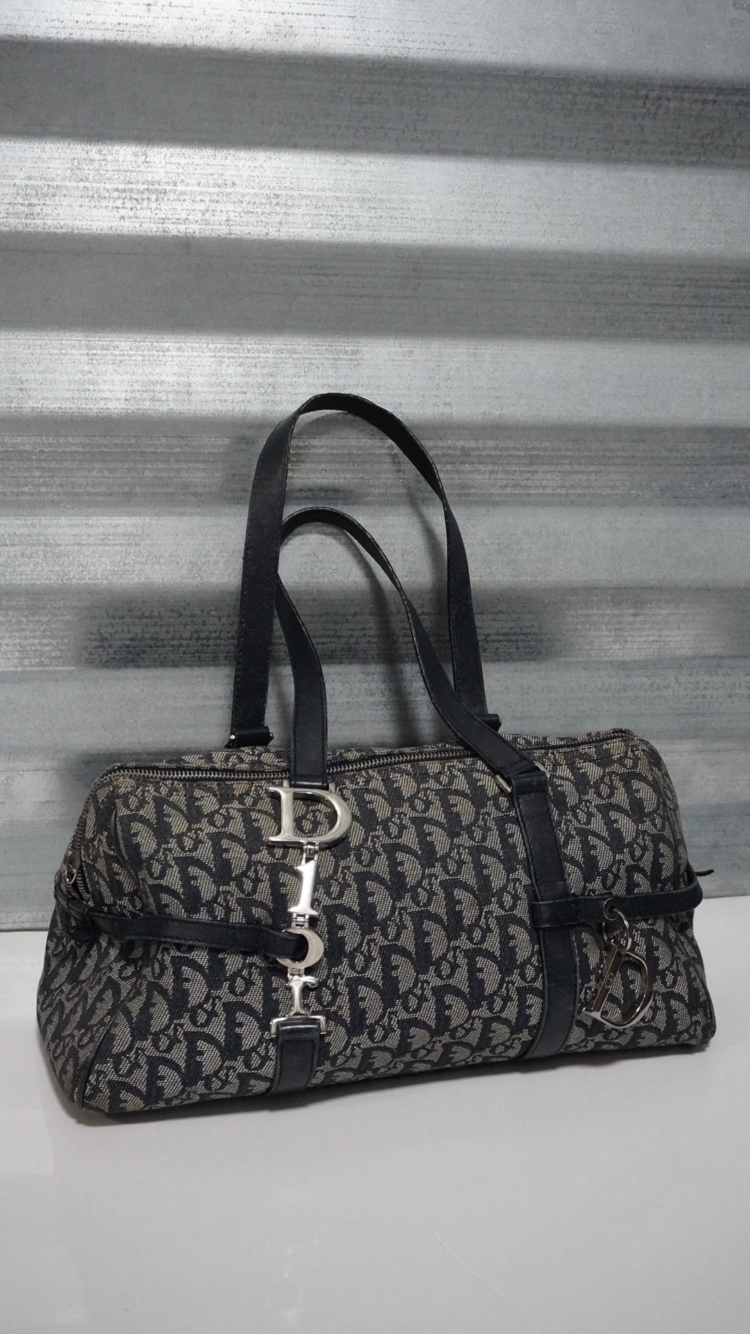 CHRISTIAN DIOR | Diorissimo Logo Charm Boston Bag