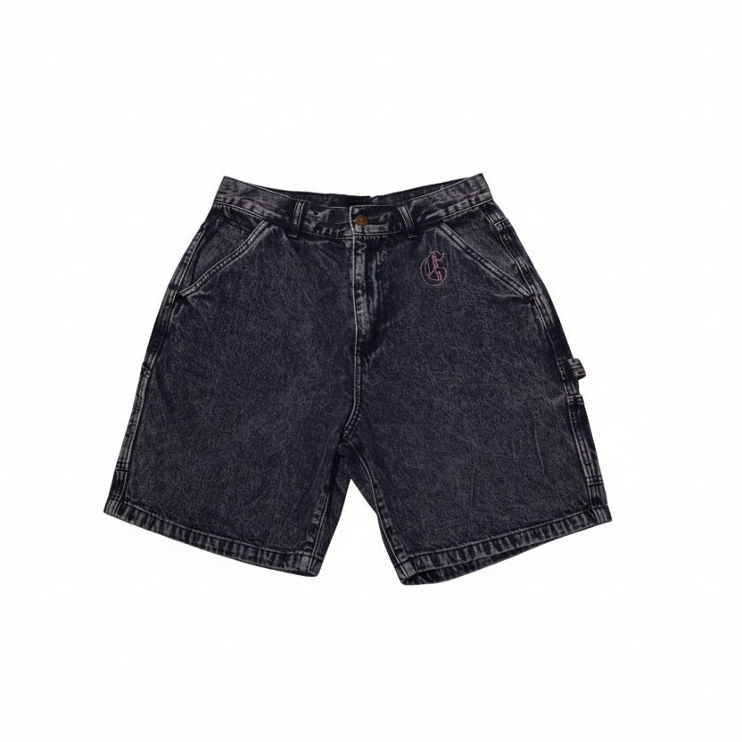 GRIMEY | Liveution Acid Wash Denim Shorts