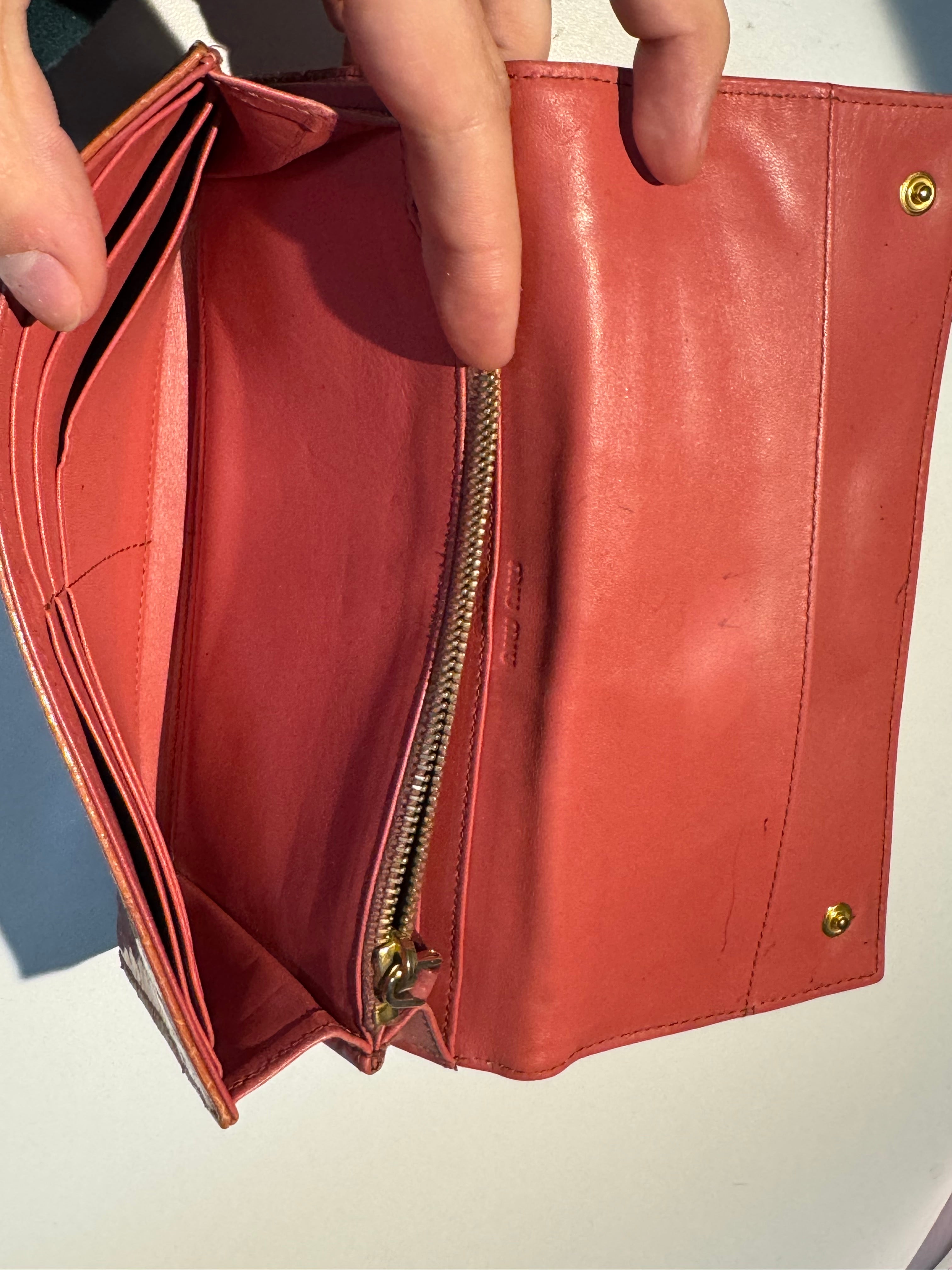 MIU MIU | Crocodile-embossed Leather Long Wallet