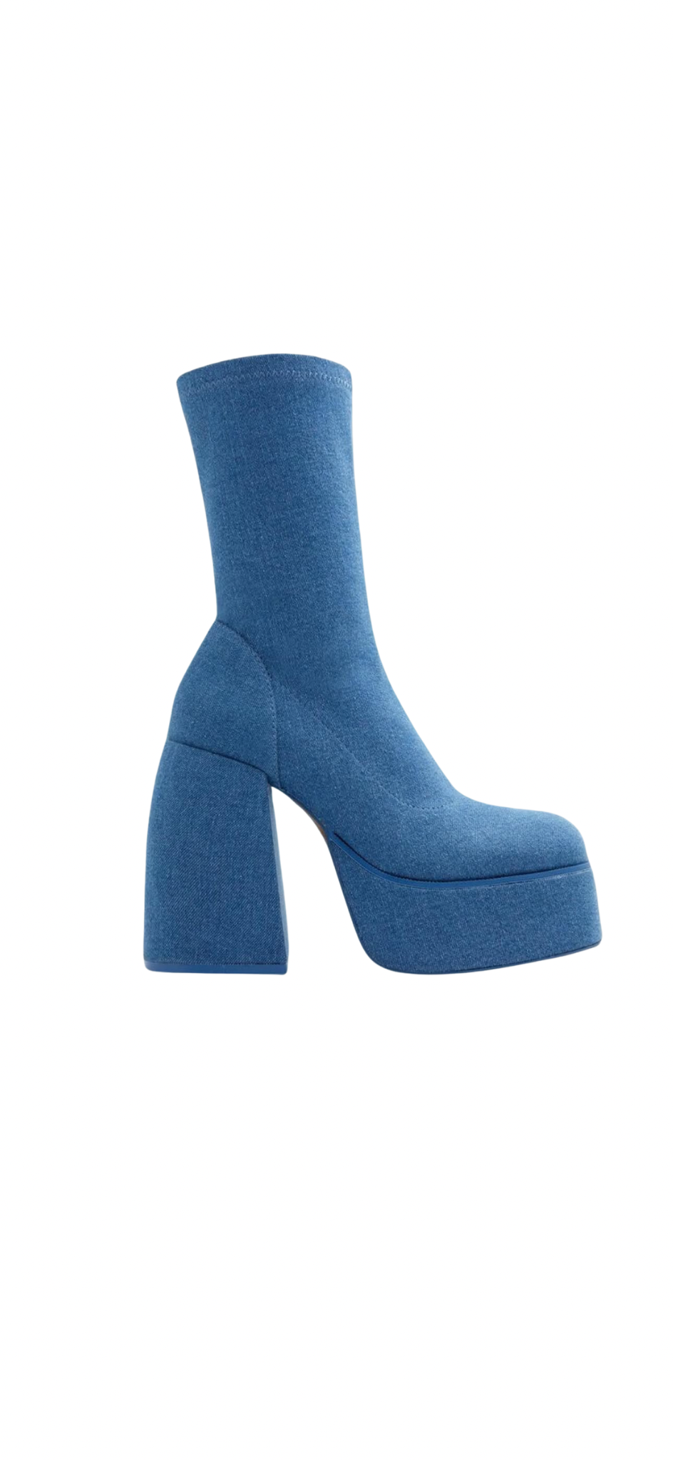 Denim platform Jean heel